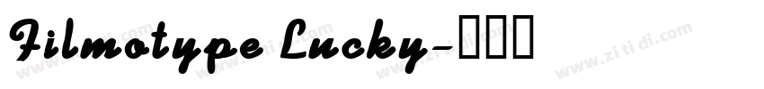 Filmotype Lucky字体转换